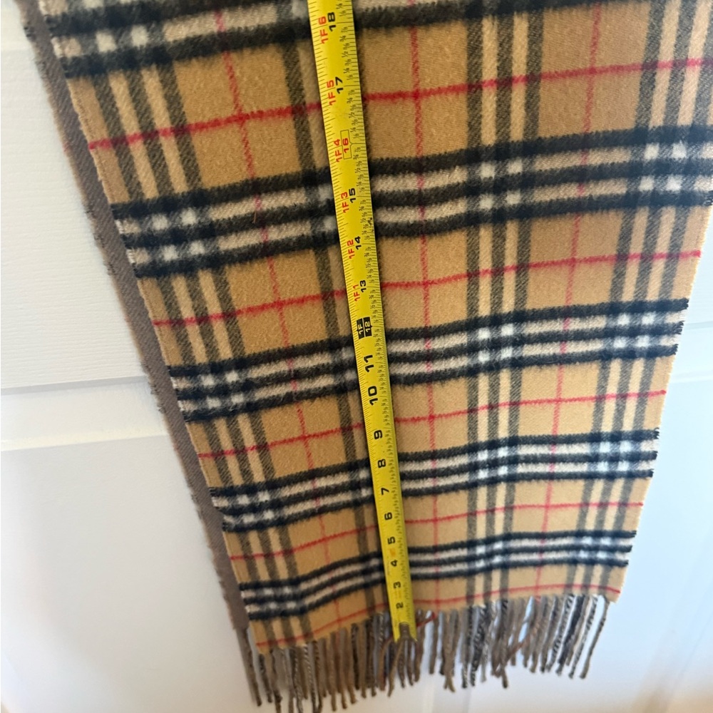 Burberry Tan and Black Checkered Scarf - Picture 6 of 12